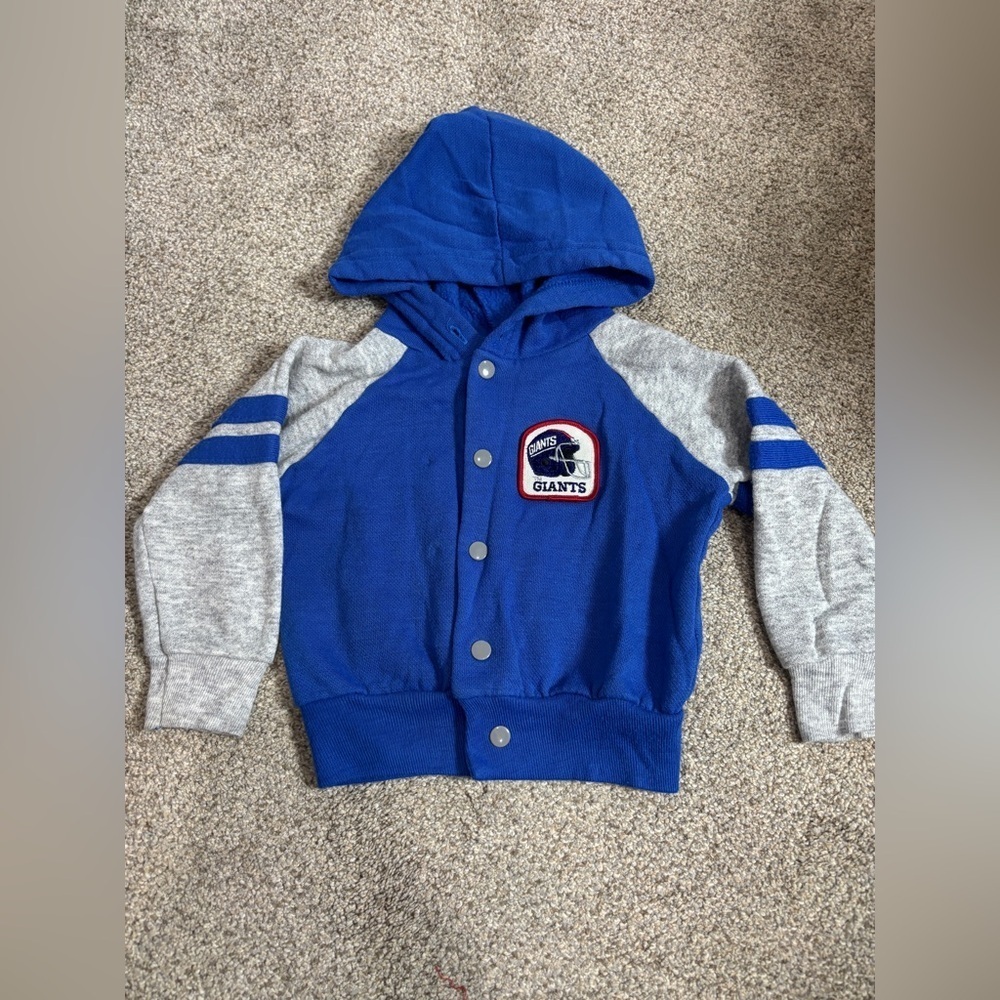 Vintage Jog Togs NY Giants Snap Up Sweatshirt Toddler Size 2 NFL football unisex